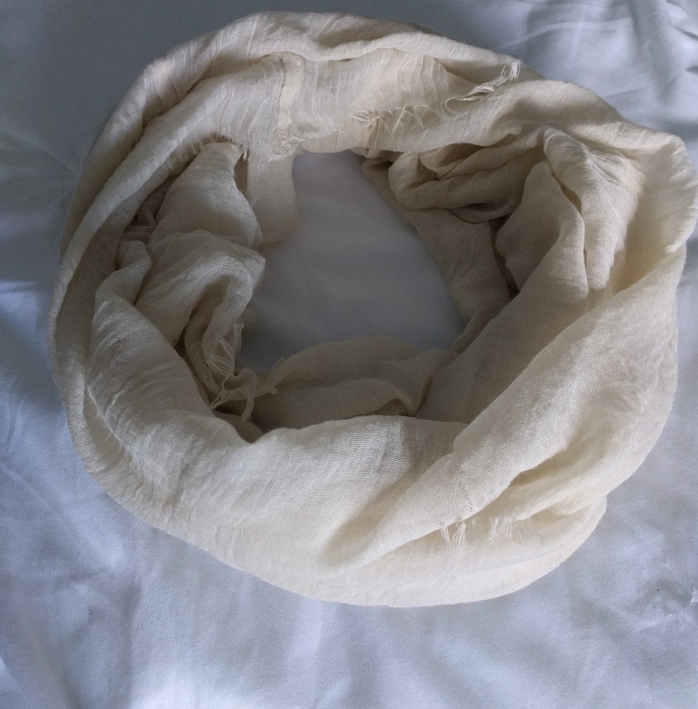 Cream Infinity Scarf